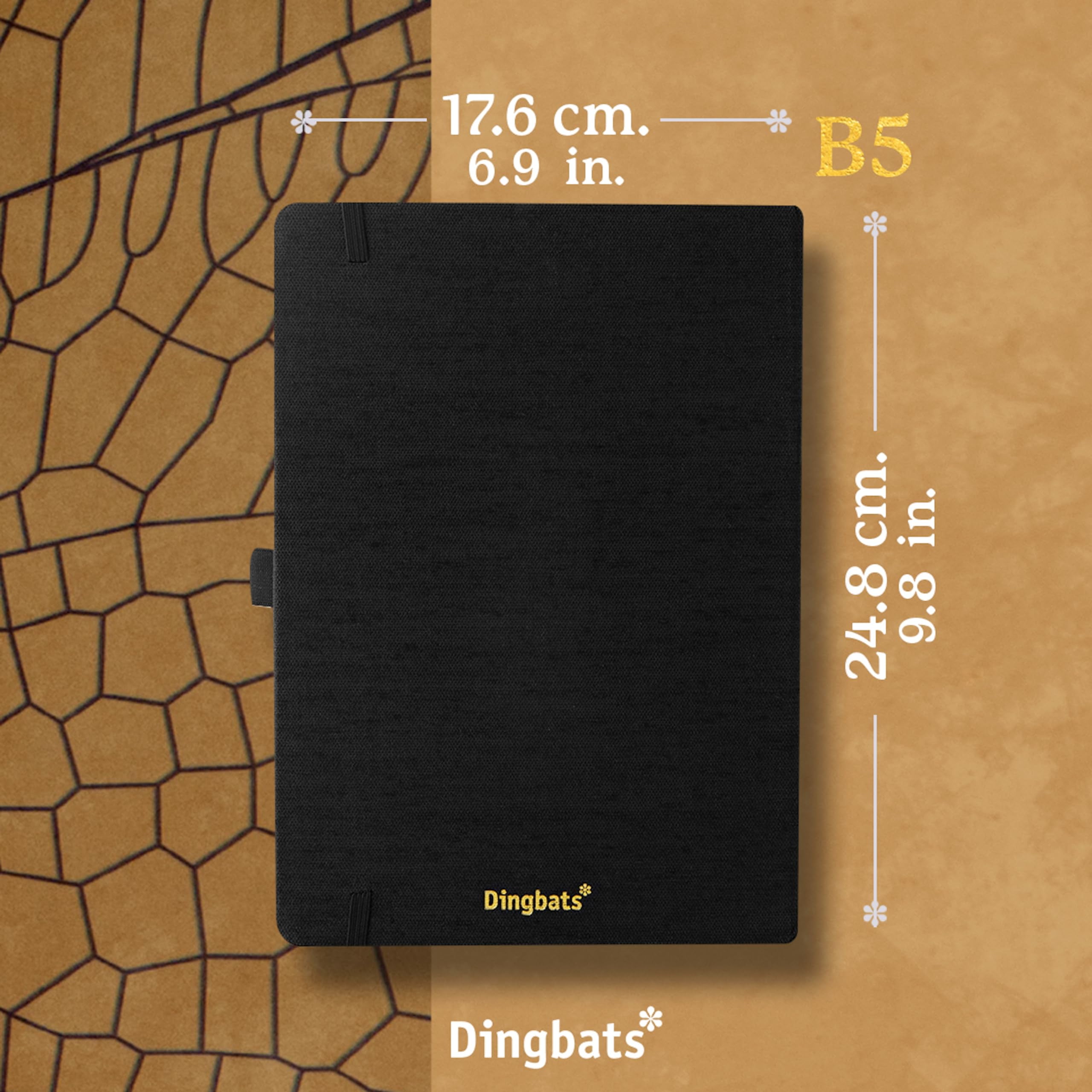 Pro Dingbats* Pro B5 Bee Notebook - Lined, (Hardcover)