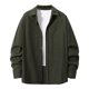 thumbnail image 2 of pstuiky camisa de manga larga para hombre, Camisa/top informal de manga larga a rayas con solapa y manga larga para hombre Tops de hombre m, 2 of 6
