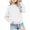 White, variant on Boys Girls Sweatshirts Kids Casual Crewneck Long Sleeve Pullover Tops Slouchy Soft Children's Fall Winter Clothes 4-12 Years