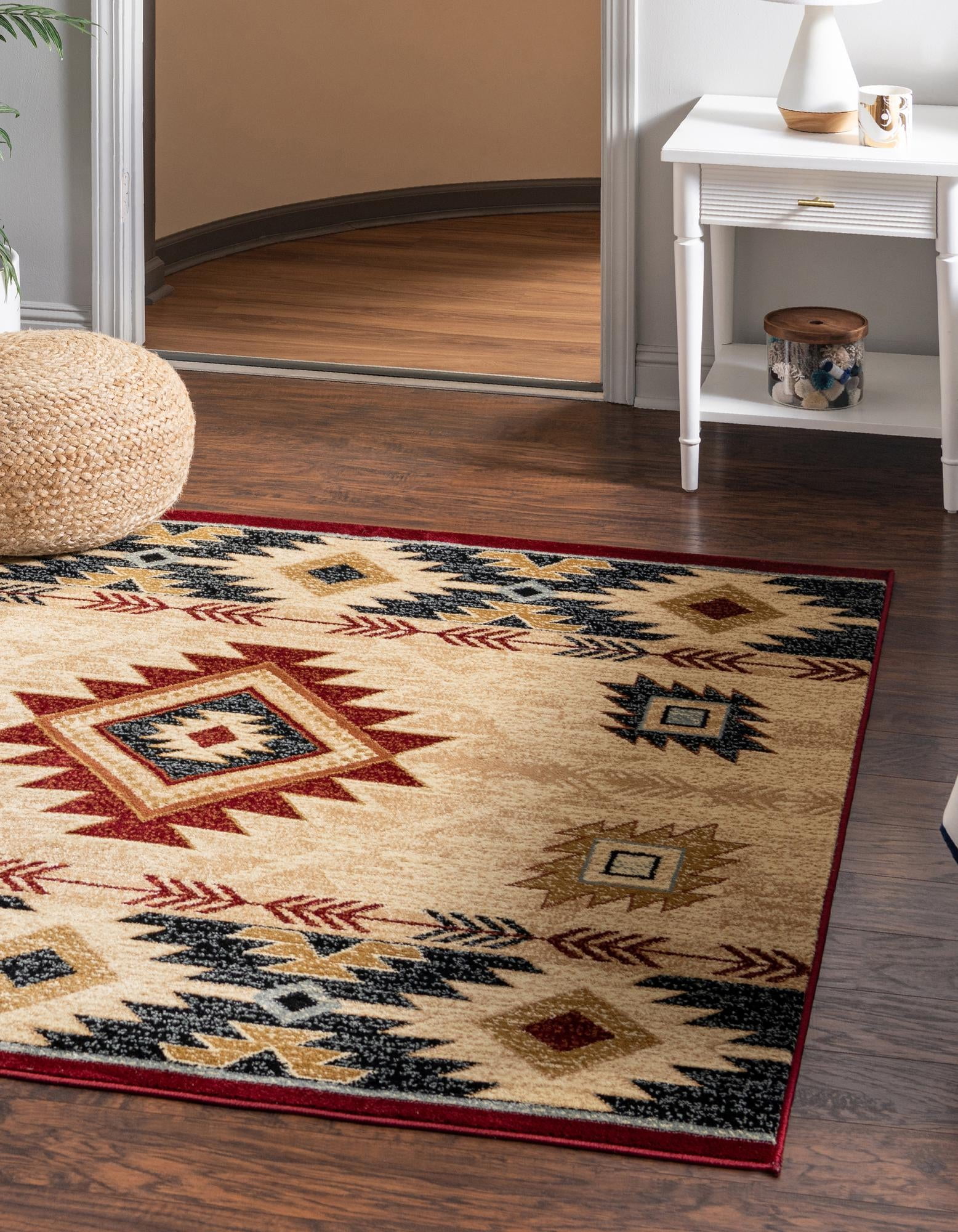 Pioneer Collection Rug 8 Ft Square Ivory MediumPile Rug