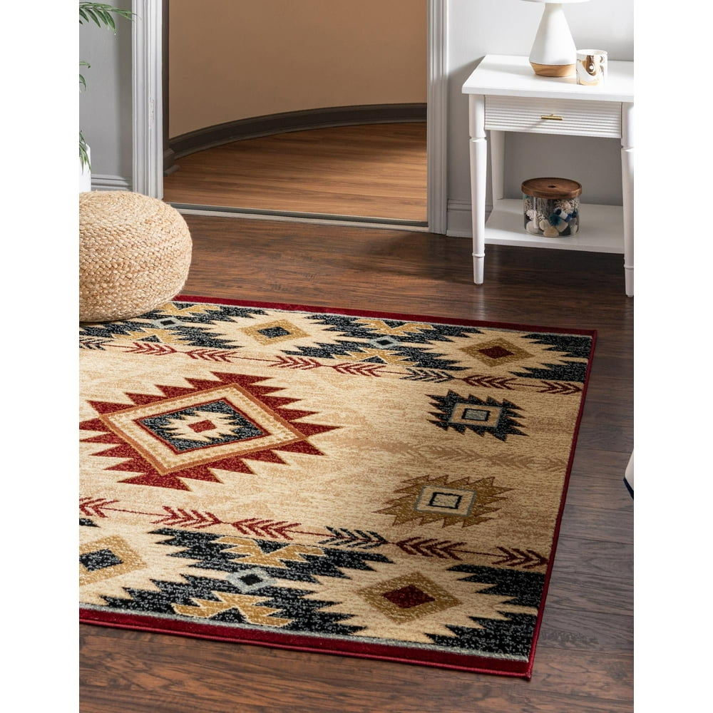 Pioneer Collection Rug 8 Ft Square Ivory MediumPile Rug