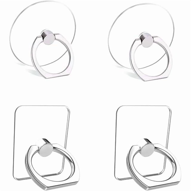 wonima02 Cell Phone Ring Grips Stand Holder,4pcs 360° Rotation Universal Finger Grip Kickstand for All Smartphones,Tablet and Case