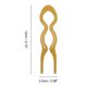 thumbnail image 4 of Ofertas Únicas 1 Pc Pinza para el Cabello Accesorios para el Cabello en forma de U 4.72"x0.98" Amarillo, 4 of 5