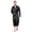 black, variant on Mens Silky Satin Lounge Robe