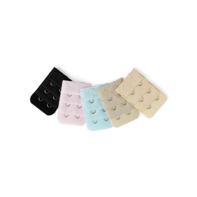 INSPIRE CHIC Women's 3 Rows 2 Hooks Underwear Bra Extender Brassiere Extension Hooks Strap Adapter Multi-Color-2 5