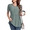 A-Green, variant on Women Peplum Tops Casual V Neck Short Sleeve Tunic Shirts Summer Babydoll Blouses