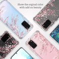 thumbnail image 3 of Galaxy S20 Plus Case, Cherry Blossom Floral Flower Clear Design Transparent Plastic Hard Back Case with TPU Bumper Protective Case Cover for Samsung Galaxy S20 Plus, 3 of 7