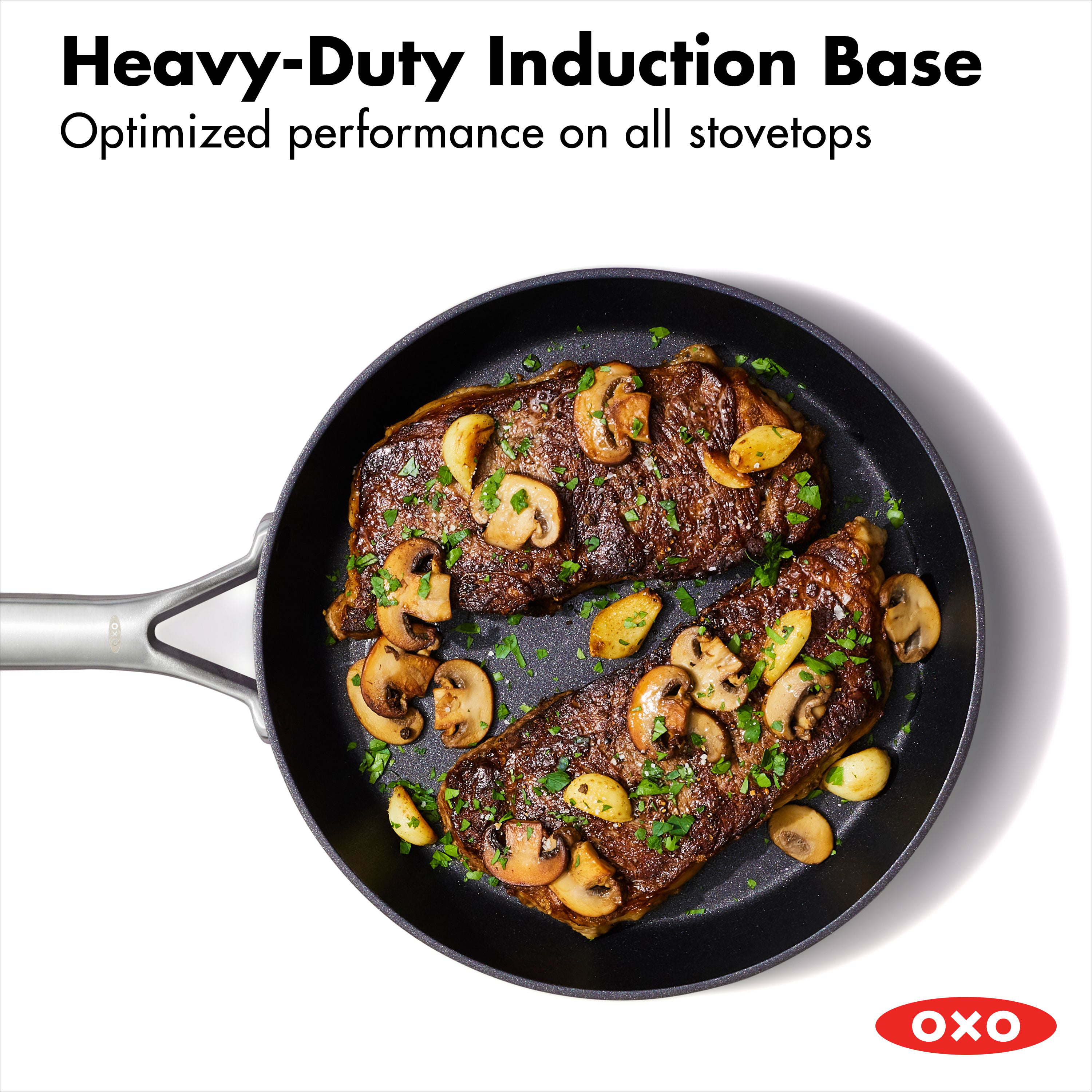 OXO Good Grips Nonstick 3-Piece Hard-Anodized Aluminum Frying Pan Set  CC005956-001 - The Home Depot