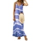 thumbnail image 5 of Vestido largo con cuello en V Ropa de verano Vestido suelto sin mangas a rayas, Morado, XL Methold AP001806-14, 5 of 7