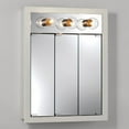 thumbnail image 2 of Jensen Medicine Cabinet Granville Tri-View 3-Light 24W x 30H in. Surface Mount Medicine Cabinet, 2 of 2