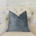 thumbnail image 2 of Plutus Teal Abyss Blue and Gold Luxury Throw Pillow 22"L x22"W, 2 of 3