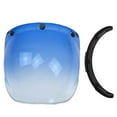 thumbnail image 2 of thinsony Open Face Helmet Visor Motorcycle Helmet Bubble Visor PC Lens Light Blue, 2 of 8