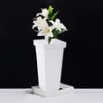 thumbnail image 2 of Floral Bucket Container Flowerpot Storage Basket Rustic Decorative Table Flower Vase Pot for Party, Indoor, Wedding, Patio, Garden White, 2 of 8