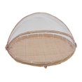 thumbnail image 4 of Baoblaze Bamboo Wicker Basket Fruit Tray Mesh Food Cover for Picnic Fruits Vegetables 35cmx35cmx16cm, 4 of 8