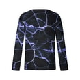 thumbnail image 4 of Honeeladyy Men's 3D Print T Shirts Funny Graphics Pattern Crewneck Long Sleeve Tees Athletics Workout Top #Mi-Purple-XXXL, 4 of 5