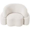 thumbnail image 5 of Meridian Furniture Principessa Cream Boucle Fabric Chair, 5 of 18