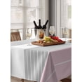 thumbnail image 6 of Pink Striped Table Cloth, Multicolor Grey White Horizontal Stripes Waterproof Tablecloth for Rectangle Tables, Reusable Washable Fabric Table Cover for Restaurant Kitchen Dining Tables 60"x84", 6 of 6