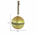 thumbnail image 5 of Saltoro Sherpi Holiday Theme Vintage Glass Ornament, Yellow, 5 of 5