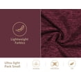 thumbnail image 7 of Little Donkey Andy Women's Lightweight Thermal Running Jacket Hybrid Quilted Full Zip Golf Jacket with Hood Ruby Heather L, 7 of 7