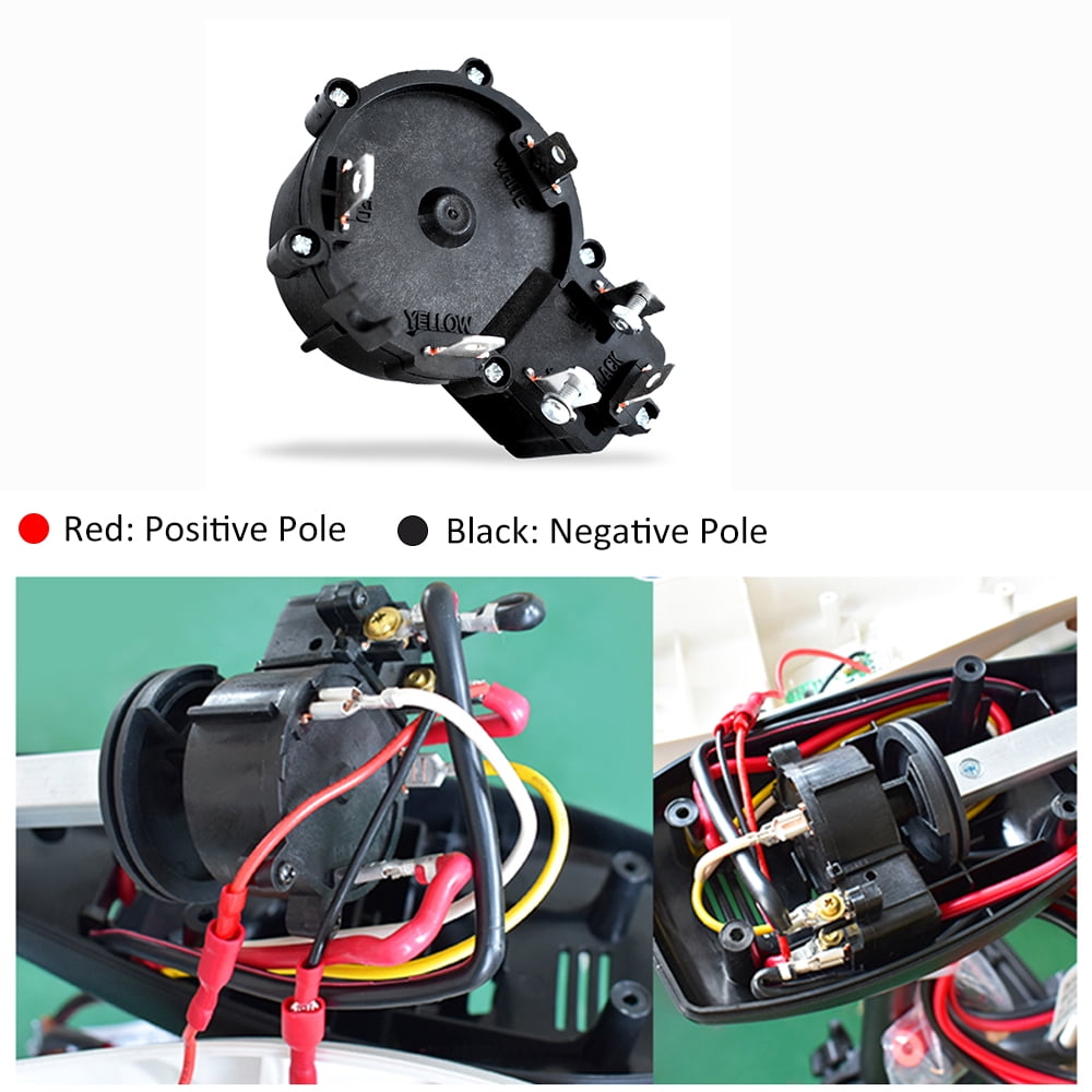Hélice De Rechange Nylon 23 Cm Pour Moteur Électrique Hors-Bord - 2 Pales, Compatible 36LB 46LB - Kit Complet Avec Accessoires