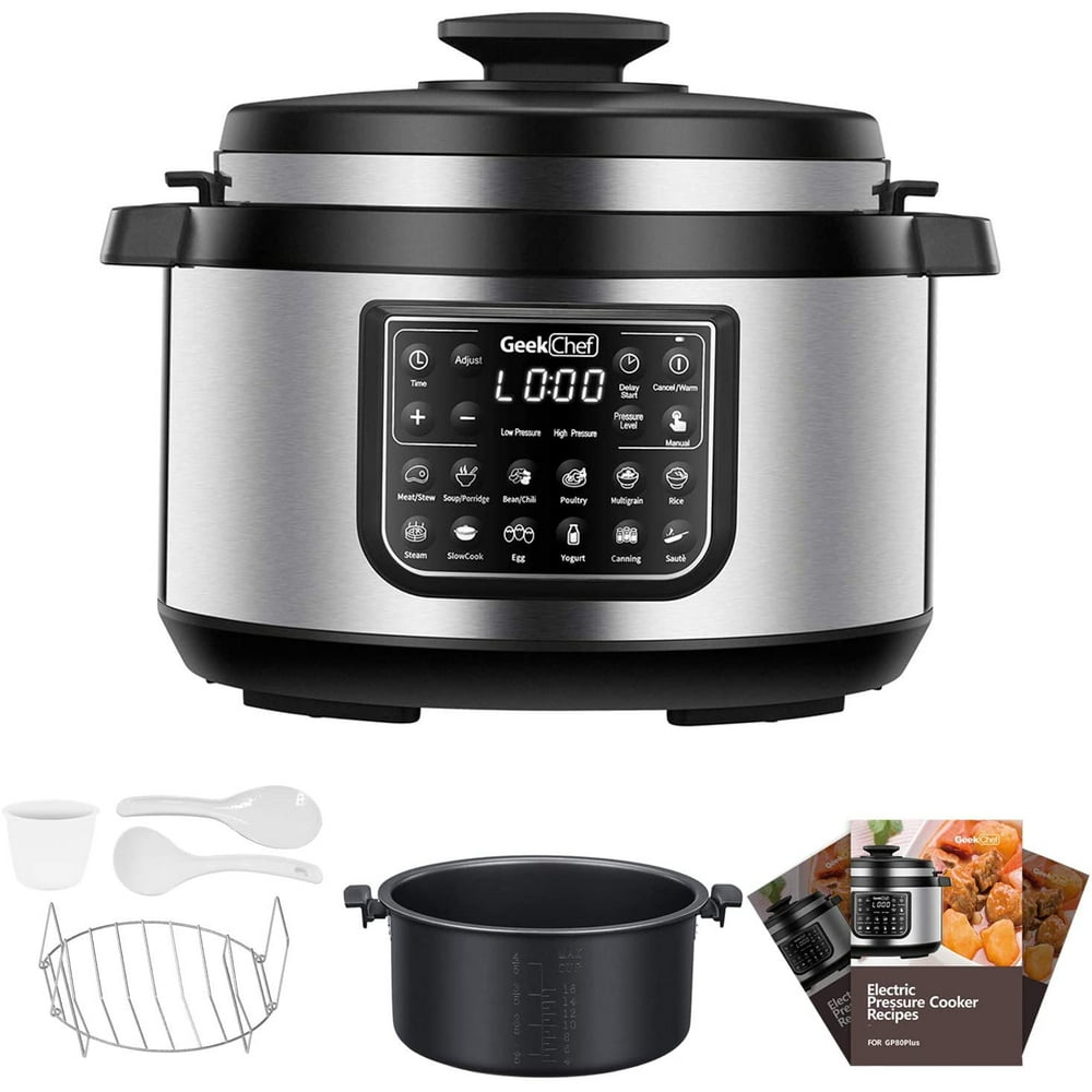 Geek Chef 8 Qt 12ini Multiuse Programmable Electric Pressure Cooker