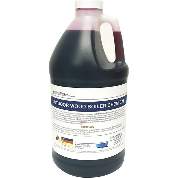 Outdoor Wood Boiler Chemical Treatment - 1/2 Gallon - Treats 125 to 250 Gallons of Water