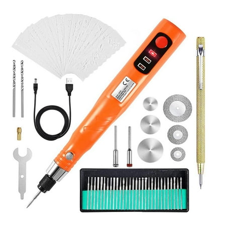

Cordless USB Rechargable Engraving Tool Kit for Jewelry Glass Metal