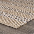 thumbnail image 2 of 5â€™ x 8â€™ Tan and Gray Detailed Stripes Area Rug, 2 of 6