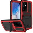 thumbnail image 1 of Samsung S21 Plus 5G Metal Case with Screen Protector Military Rugged Heavy Duty Shockproof with Stand Full Cover case for Samsung S21 Plus 5G (Red, S21 Plus), 1 of 8