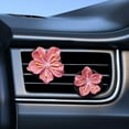 thumbnail image 5 of DAMAI 2 Pcs Car Perfume Clip Flower Air Outlet Car Air Freshener Vent Clips Diffuser,Flower Air Vent Clips Pink Car Accessories Interior, Car Decoration Accessories Car Perfume Clip, 5 of 8