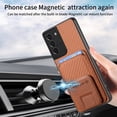 thumbnail image 6 of Allytech Card Holder Back Cover Case for Samsung Galaxy S20 FE 5G/ S20 Lite, PU Leather TPU Hybrid Kickstand Anti-Scratch Shockproof Slim Vintage Phone Case for Galaxy S20 FE/S20 Lite, Brown, 6 of 8