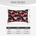 thumbnail image 4 of Balery Hearts Bedding Queen Pillow Cases - Envelope Closure - Soft Brushed Microfiber Fabric - Shrinkage and Fade Resistant Pillow Cases-14"x20", 4 of 6