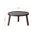 thumbnail image 5 of Mini taburete de madera para plantas, estante decorativo redondo pequeño para flores, macetero Color madera roja, 5 of 5