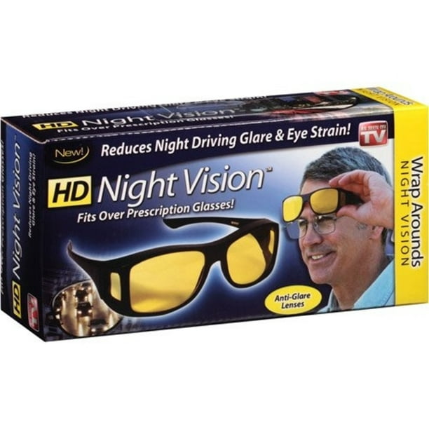 HD Night Vision Wrap Around Glasses As Seen on TV Nighttime