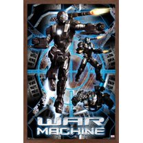 Marvel Cinematic Universe - Iron Man 2 - War Machine Wall Poster, 14.725" x 22.375", Framed