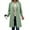 1-Green, variant on Single Breasted Coat for Women Thicken Wool Stand Collar Pea Coats Inner Lining Pocket Jacket Casual Long Sleeve Mid-Long Overcoat with Pockets