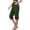 *Army Green, variant on ClodeEU Women's Solid Color Drawstring Elastic Waist Faux Linen Capri Pants,Casual Cropped Trousers Army Green,Womens Plus XL