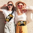 thumbnail image 2 of Panda Sunflower Fanny Pack for Women Men - Waist bag with Pockets, Gifts for Enjoy Sports Traveling Workout Casual Hands-Free crossbody bags Fits Phone, 2 of 6