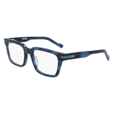 Zeiss ZS22522 462 Men's Blue Horn Acetate Square Frame Eyeglasses