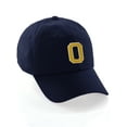 thumbnail image 1 of Customized Letter Intial Baseball Hat A to Z Team Colors, Navy Cap White Gold Letter O, 1 of 4