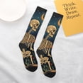 thumbnail image 4 of Daiia Sports Socks Romantic Skeletons Under Moon Printed Novelty Crew Socks for Men Women Knee High Socks Cotton Socks Soft & Breathable Support Unisex Socks, 4 of 9