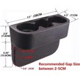 thumbnail image 3 of WABJTAM Car Cup Holder, Car Filler Organizer with Leather Cover, Car Seat Organizer Cup Holder for Drink Cup Bottle Phones Wallet, 3 of 5