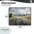 thumbnail image 4 of Stupell Industries Traditional Poppy Blues Across Meadow Black Framed Giclee Art, 30 x 24, by Franklyn Gregory, 4 of 8