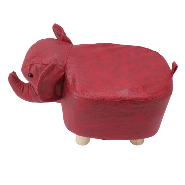 Small Ottoman Footstool, Decorative Animal Footrest With Anti Slip Silent Stickers Floor Foot Stool For Living Room Bedroom Wedding