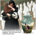 thumbnail image 4 of Eagle Sitting On Grass Small Keepsake Urns For Human Ashes Female & Male - Mini Cremation Urns For Ashes - Little Keepsake Urns For Adult Ashes Women & Men - Memorial Small Urn (Size- 3Inch), 4 of 5