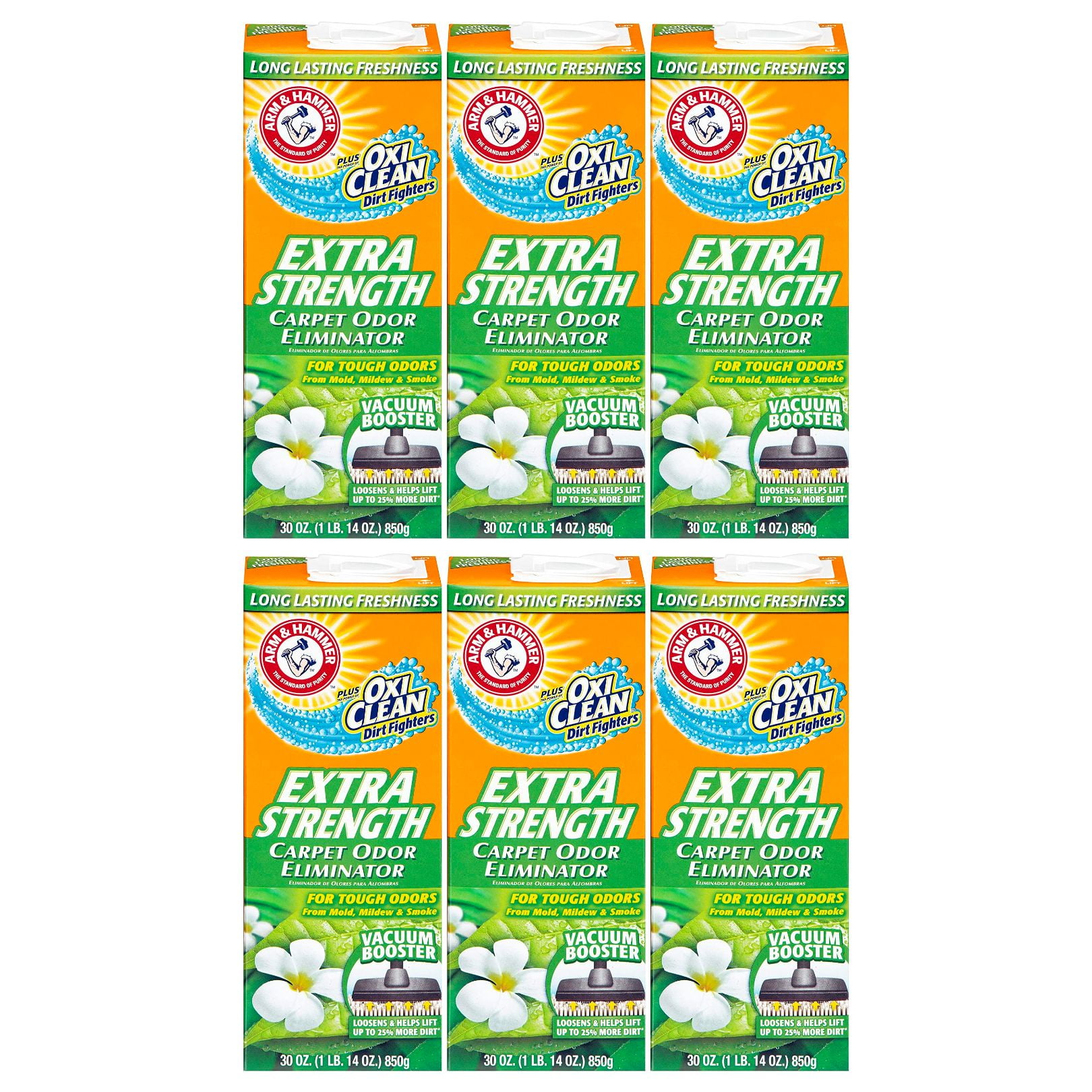 Arm & Hammer Extra Strength Carpet Cleaners (16.3 oz., Pack of 6