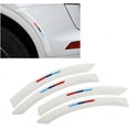 thumbnail image 1 of Lot de 4 - Blanc - Évasement de Roue de Voiture - Autocollant Universel - Protection Anti-Collision - Élargissement d'Aile de Roue - Décoration, 1 of 5