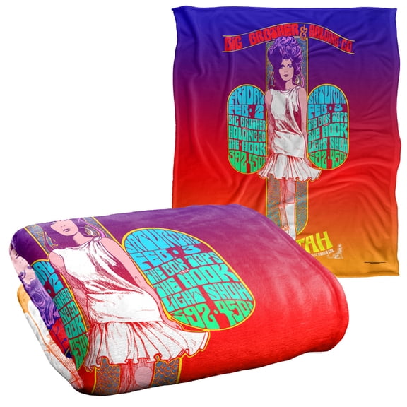 Big Brother and The Holding Company Blanket, 50"x60" Cheetah Poster Silky Touch Super Soft Throw Blanket