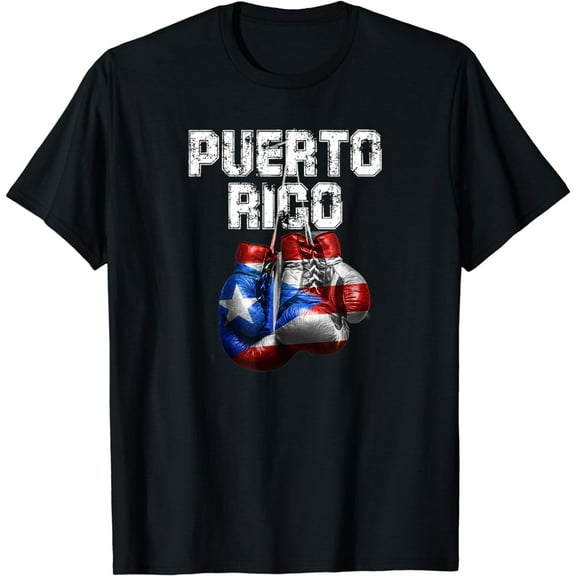 Puerto Rico Pride - Vintage Boxing Gloves T-Shirt