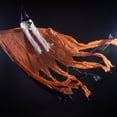 thumbnail image 5 of Gallickan Halloween Decoration Scene Setting Props, Spooky Hanging Witch Pendant, Plastic, Orange, 1pc, 5 of 7